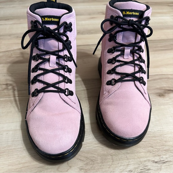 Dr. Martens COMBS Hiker Style Combat Boots in Pink Hi Suede Size 9 - Picture 5 of 12